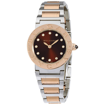 Bvlgari BVLGARI Brown Lacquered Diamond Dial Ladies Watch 102155