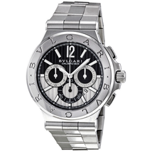 Bvlgari Diagono Black Chronograph Stainless Steel Men's Watch DG42BSSDCH DG42BSSDCH 101880