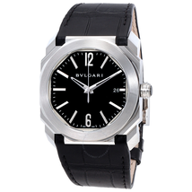 Bvlgari Octo Solotempo Black Lacquered Polished Dial Men's Watch 102121