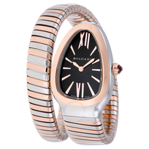 Bvlgari Serpenti Tubogas Black Opaline Dial Quartz Ladies Watch 102123