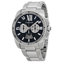 Cartier Calibre De  Black Dial Men's Watch W7100061