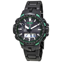 Casio Casio Pro Trek Alarm World Time Quartz Analog-Digital Black Dial Men's Watch PRW-6100FC-1DR PRW-6100FC-1DR