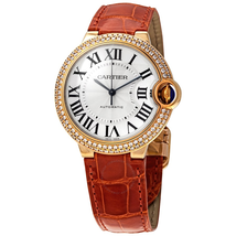 Cartier Ballon Bleu Automatic 18kt Yellow Gold Diamond Ladies Watch WE900451