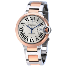 Cartier Ballon Bleu De  Guilloche Dial Automatic Men's Watch W2BB0004