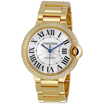 Cartier Ballon Bleu de  Medium 18k Yellow Gold Watch WE9004Z3