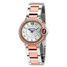 Cartier Ballon Bleu Silver Dial Two-tone Stainless Steel Ladies Watch W3BB0009