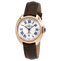 Cartier Cle Automatic Flinque Sunray Dial Ladies Watch WGCL0010