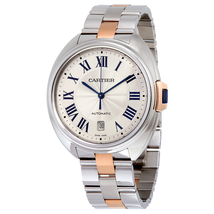 Cartier Cle Automatic Silver Dial Men's Watch W2CL0002