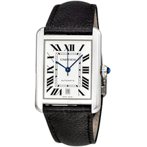 Cartier Tank Solo XL Automatic Silver Dial Men's Watch WSTA0029