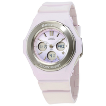 Casio Casio Baby-G Perpetual Alarm Chronograph Quartz Analog-Digital White Dial Ladies Watch BGA-100ST-4ADR BGA-100ST-4ADR
