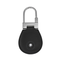 Montblanc Montblanc Meisterstuck Black Leather and Steel Key Fob 14085