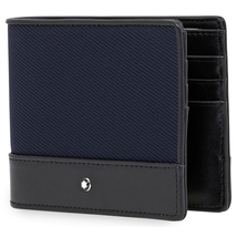 Montblanc NightFlight 6cc Wallet- Blue 116832