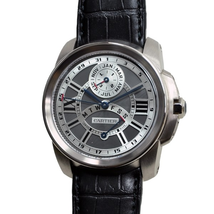 Cartier Calibre de  Perpetual Calendar 18 kt White Gold Men's Watch W7100030