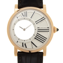 Cartier Rotonde Mysterious Hours Mechanical 18Kt Pink Gold Men's Watch W1556223