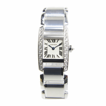 Cartier Tankissime Diamond 18kt White Gold Ladies Watch WE70039H