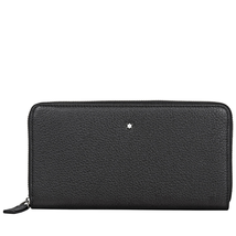 Montblanc Montblanc Meisterstuck Full-Grain Leather Long Wallet - Black 114470