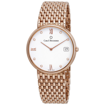 Carl F. Bucherer Adamavi Diamond 18kt Rose Gold White Dial Ladies Watch 00.10301.03.27.21