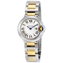 Cartier Ballon Bleu Silver Dial Stainless Steel Ladies Watch W2BB0010