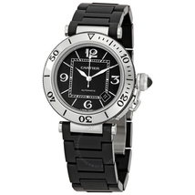 Cartier Pasha Seatimer Steel Rubber Men's Watch W31077U2