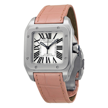 Cartier Santos 100 Silver Dial Unisex Watch W20126X8