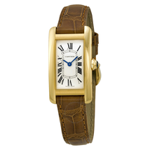 Cartier Tank Americaine 18kt Yellow Gold Ladies Watch W2601556