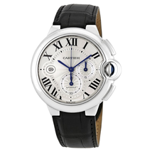 Cartier Ballon Bleu Silver Flinque Dial Men's Watch W6920078