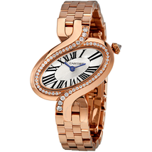 Cartier Delices De  Small 18 Carat Rose Gold Ladies Watch WG800003