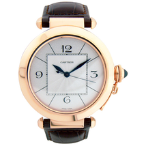 Cartier Pasha 18kt Rose Gold Men's Watch W3019051