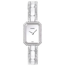 Chanel Premiere Ceramic and Diamond Ladies Watch H2146