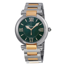 Chopard Imperiale Green Dial Stainless Steel and 18kt Rose Gold Ladies Watch 388532-6007