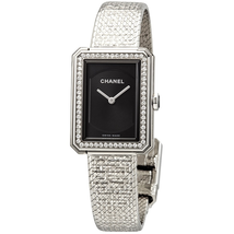 Chanel Boy-Friend Black Dial Ladies Watch H4877