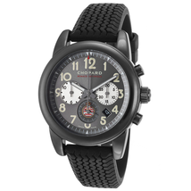 Chopard Grand Prix De Monaco Historique Grey Dial Black Rubber Automatic Men's Sports Watch 168472-3001