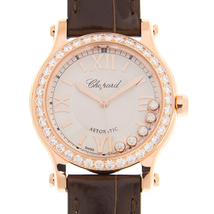 Chopard Happy Sport Automatic Diamond White Dial Ladies Watch 274893 5012