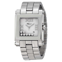 Chopard Happy Sport II White Dial Stainless Steel Ladies Watch 278496-3001