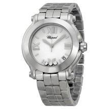 Chopard Happy Sport White with Diamonds Dial Ladies Watch 278477-3013