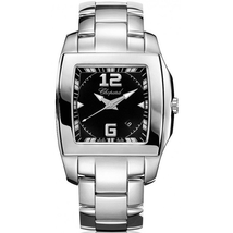 Chopard Two O Ten Black Dial Stainless Steel Ladies Watch 118464-3001
