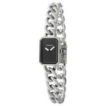 Chanel Premiere Black Dial Stainless Steel Ladies Watch H3248