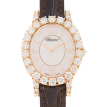 Chopard L'Heure du Diamant Hand Wind Diamond White Dial Unisex Watch 139384-5104