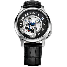 Chopard L.U.C. Tech Twist Black Open-worked Dial Stainless Steel Men's Watch 1684 168490-3003
