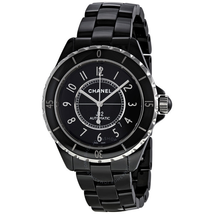 Chanel J12 Black Dial Ceramic Automatic Unisex Watch H2980