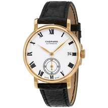 Chopard Classic Manufacture White Dial 18K Yellow Gold Automatic Men's Watch 161289-0001