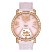 Chopard Happy Diamonds Mother of Pearl Leather Ladies Watch 207450-5005