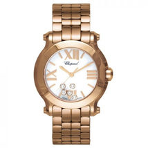 Chopard Happy Sport Diamonds 18kt Rose Gold Ladies Watch 274189-5011