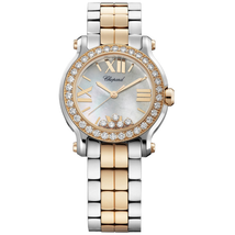 Chopard Happy Sport II Mother of Pearl Diamond Two Tone Ladies Watch 278509-6005
