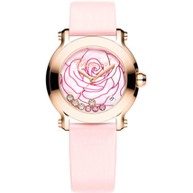 Chopard Happy Sport La Vie En Rose Diamond 18k Rose Gold Ladies Watch 277471-5015