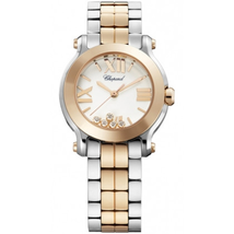 Chopard Happy Sport Two-tone Gold/Steel Mini Ladies Watch 278509-6003
