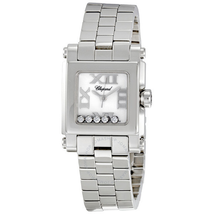 Chopard Happy Sport Square Steel Diamond Ladies Watch 278516-3002