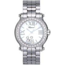 Chopard Happy Sport White Dial Stainless Steel Ladies Watch 278509-3008