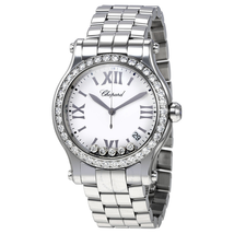 Chopard Happy Sport White Dial Ladies Watch 278582-3004