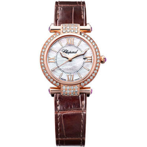 Chopard Imperiale Diamond Mother of Pearl Dial 18 kt Rose Gold Ladies Watch 384238-5003